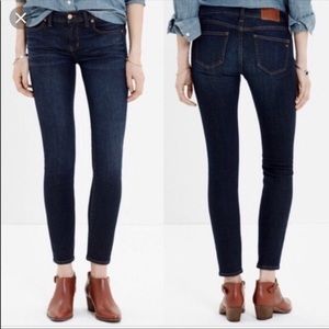 Madewell Skinny Ankle Dark Wash Jeans Size 26 (25)